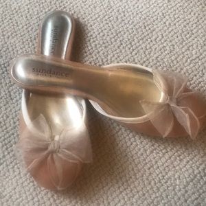 Sundance Karina Suede Peach Slides